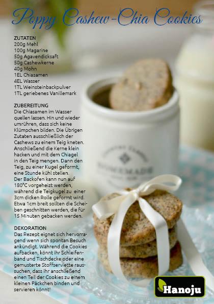 Poppy Cashew-Chia Cookies