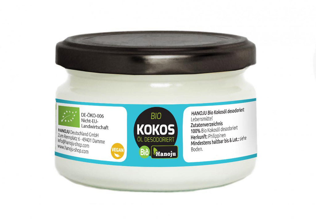 Olio di Cocco Bio, deodorato 250 ml in vetro