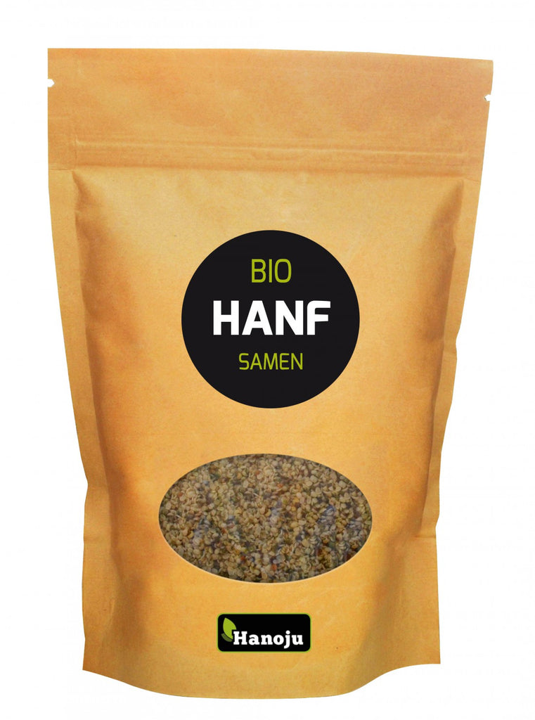 Bio Hanf Samen geschält 500g im Paperbag